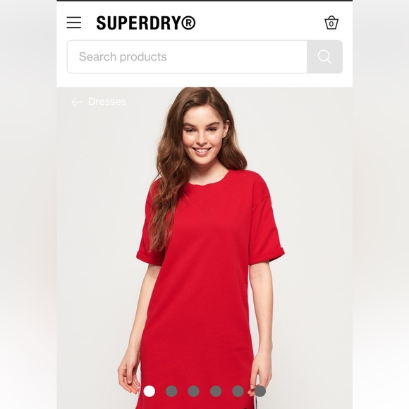 Superdry Georgia Short Sleeve sweat dress. Never‎ worn - Picture 1 of 14